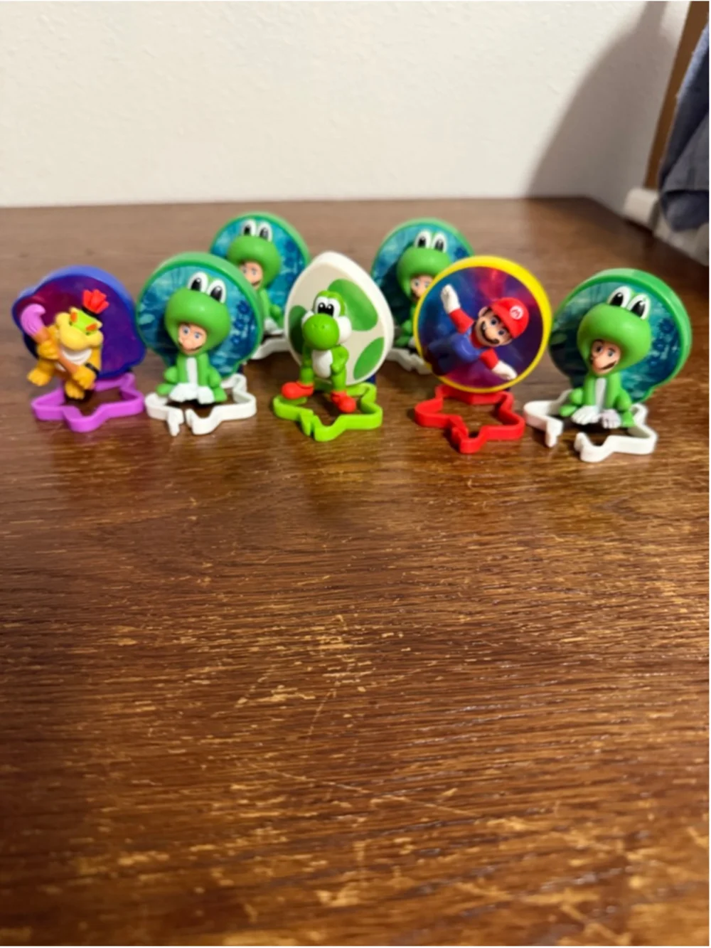 Super Mario McDonald’s Happy Meal Toys Lot 7 Yoshi Mario Bowser Jr 2023 Nintendo